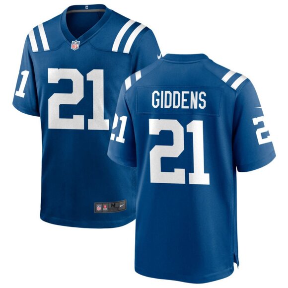 Mens Youths Kids Womens DJ Giddens Royal Stitched Jersey